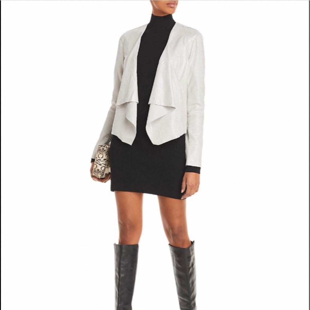 NWT- BLANKNYC Croc Pattern Draped jacket size S